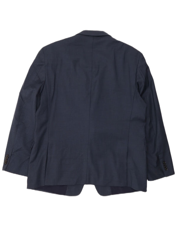 Tommy Hilfiger Herre 2 Button Blazer Jacket UK 46 3XL Navy Blue Wool