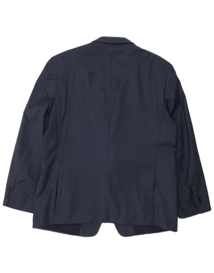 Tommy Hilfiger Herre 2 Button Blazer Jacket UK 46 3XL Navy Blue Wool