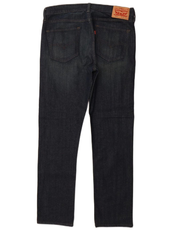 LEVI'S Herre 510 Skinny Jeans W34 L30 Marineblå Bomuld