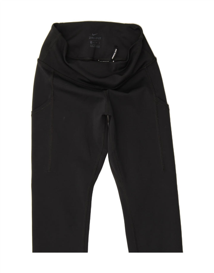 NIKE Womens Dri Fit Leggings UK 4 XS  Black Polyester Vintage Nike and Second-Hand Nike from Messina Hembry 