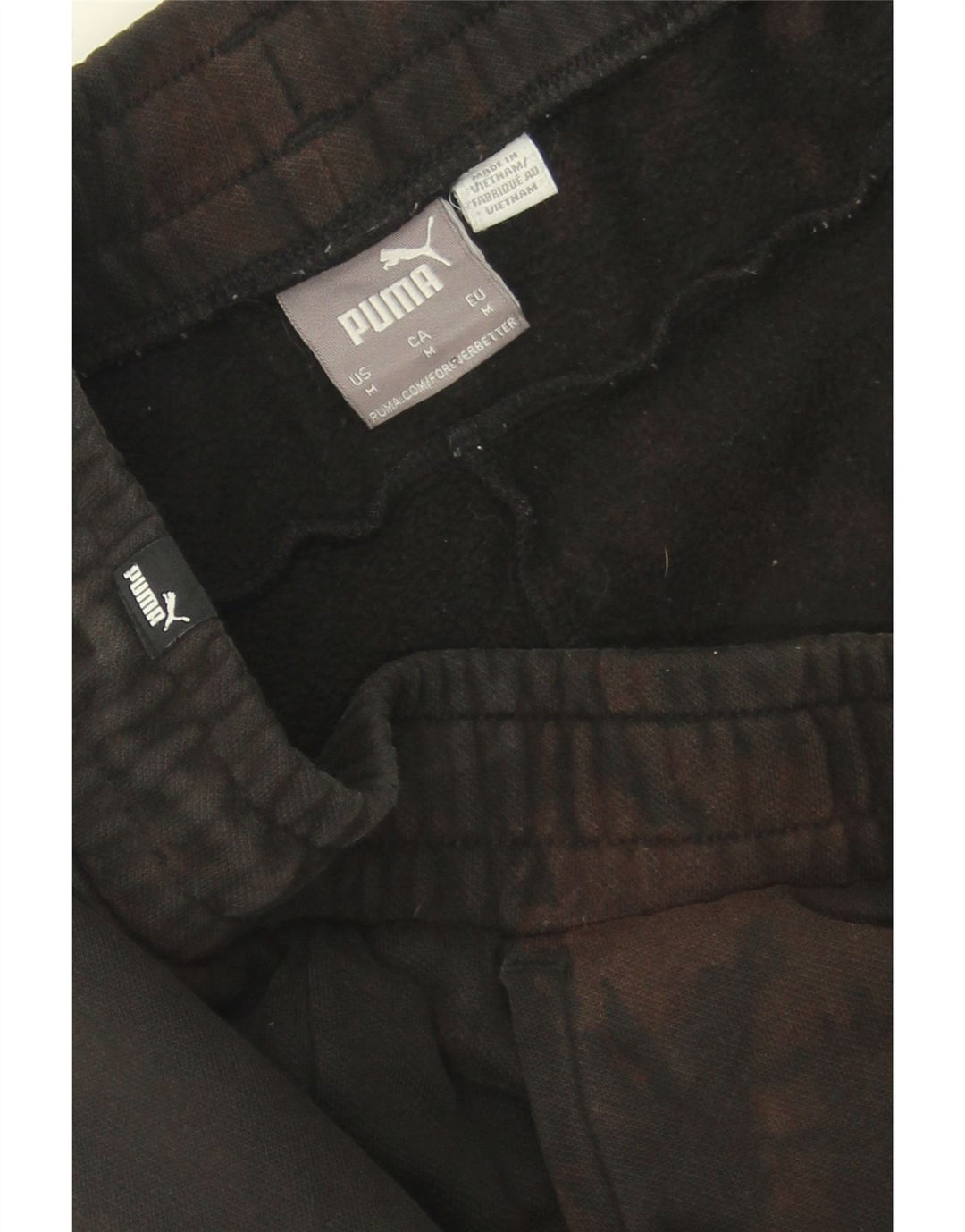 PUMA Womens Tracksuit Trousers Joggers UK 14 Medium  Brown Tie Dye Vintage Puma and Second-Hand Puma from Messina Hembry 