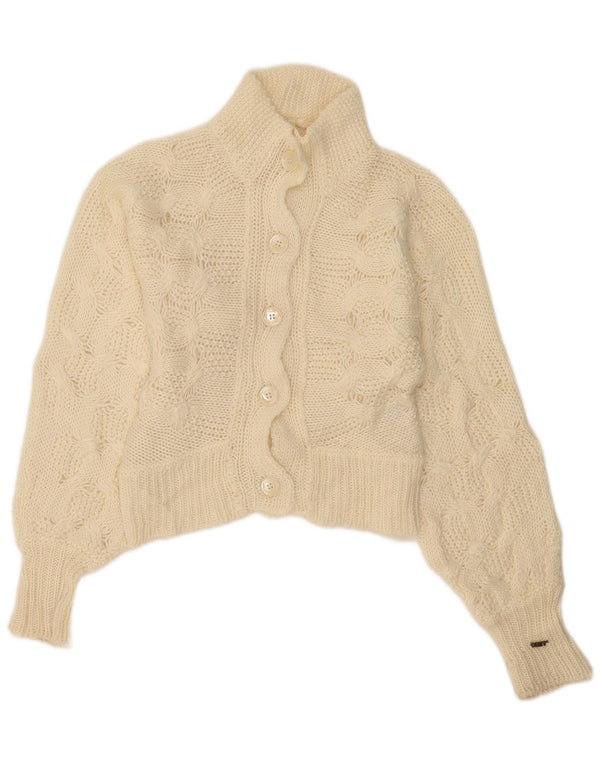 MET Dame Cardigan Sweater UK 12 Medium Beige Mohair