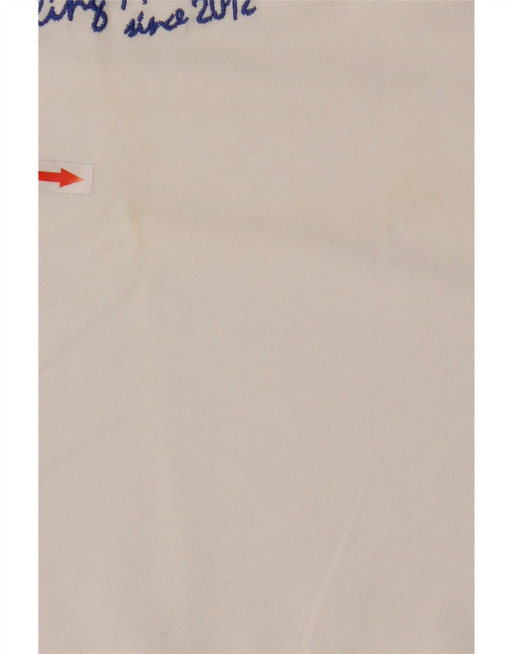 Rhode Island Herre grafisk poloshirt Stor hvid bomuld
