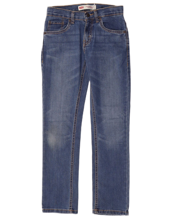 LEVI'S Boys 511 Slim Jeans 9-10 år W25 L26 Blå Bomuld
