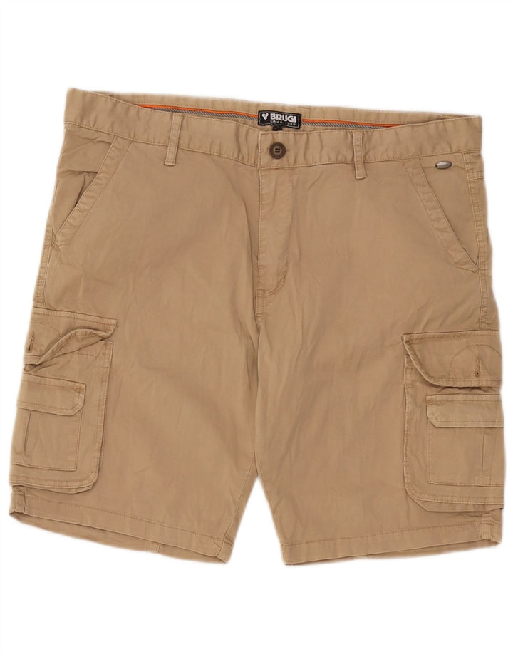 Brugi Herre Cargo Shorts W36 Large Beige Bomuld