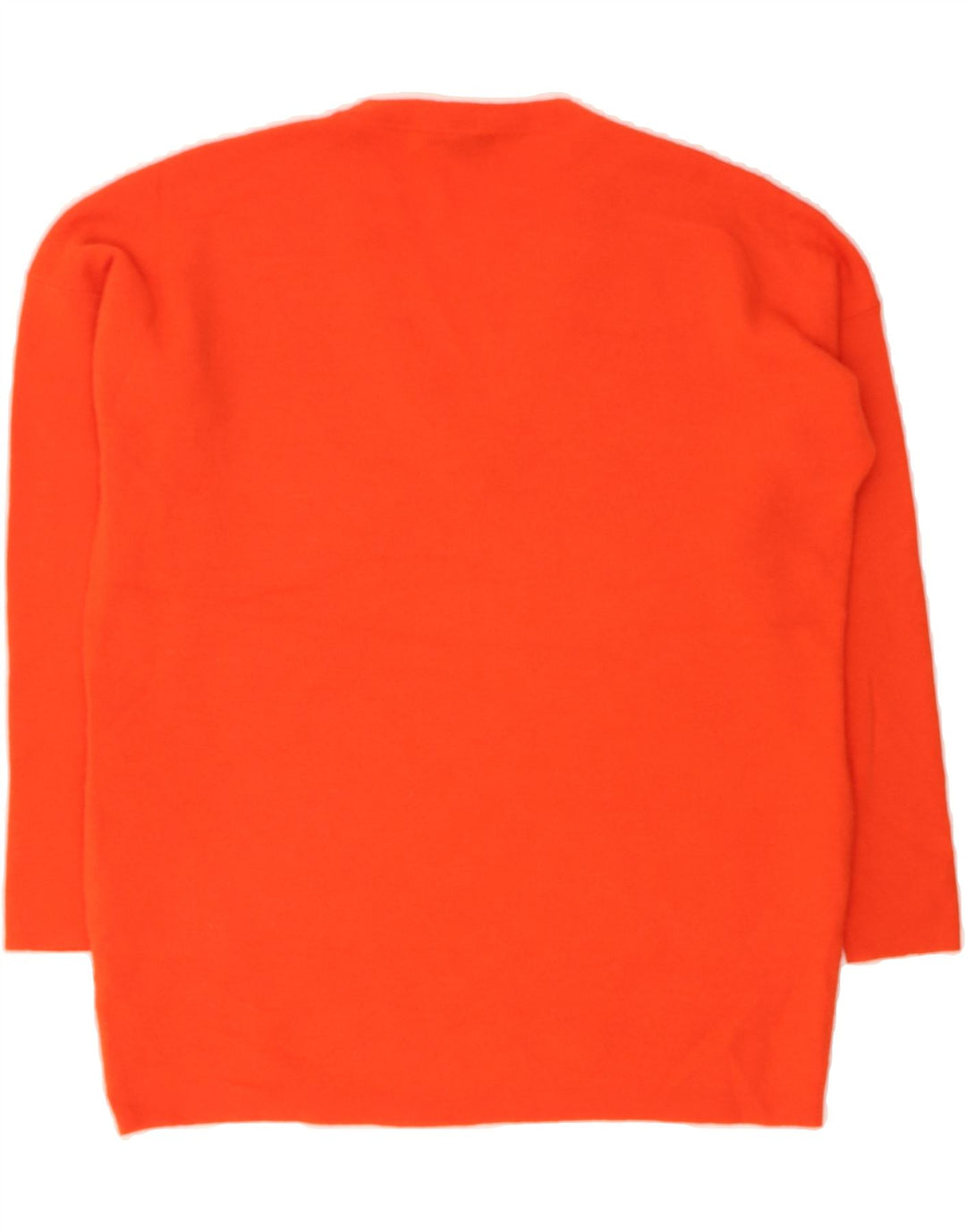 J. CREW Womens Oversized Longline V-Neck Jumper Sweater UK 10 Small Orange Vintage J. Crew and Second-Hand J. Crew from Messina Hembry 