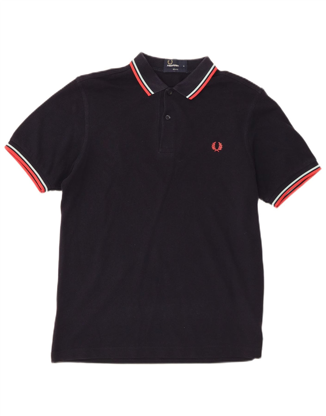 Fred Perry Herre Slim Fit Polo Shirt Medium Navy Blue Bomuld