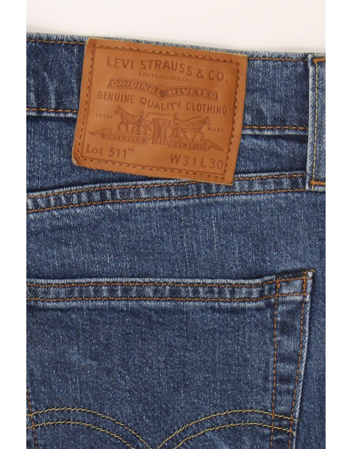 LEVI'S Mens 511 Slim Jeans W31 L30  Blue Cotton Classic Vintage Levi's and Second-Hand Levi's from Messina Hembry 