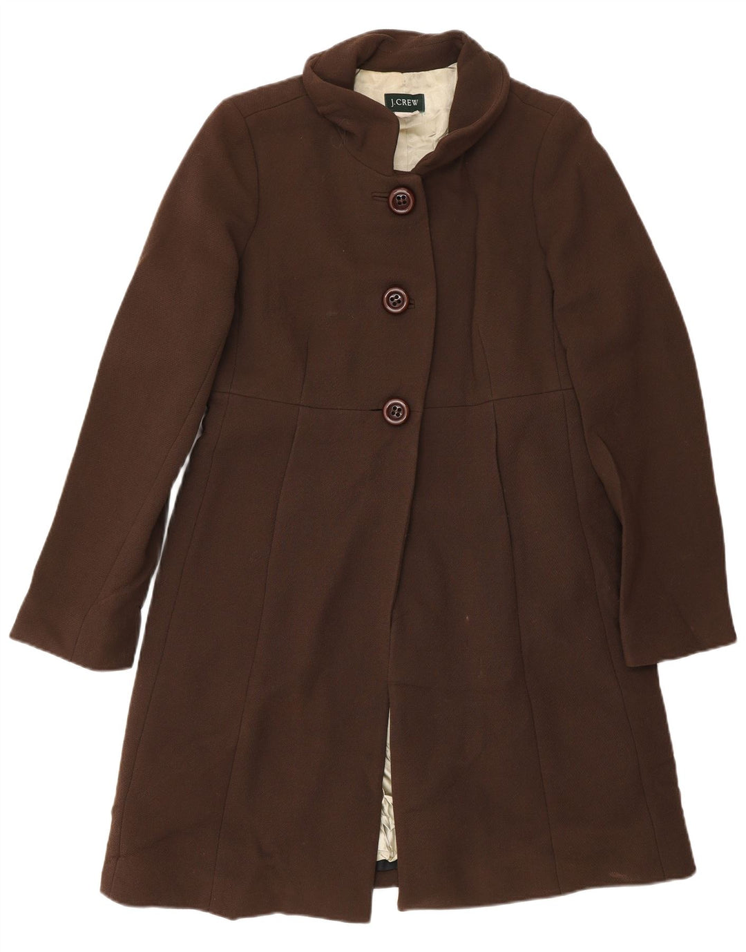 J. Crew Dameoverfrakke US 6 Medium Brun Uld