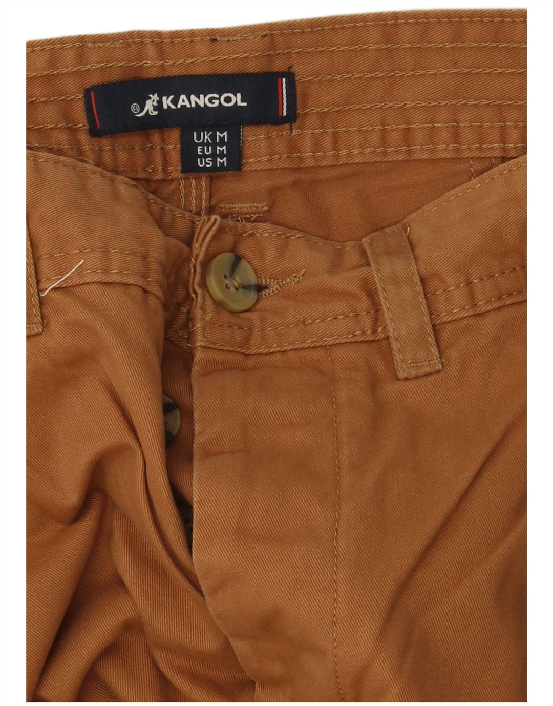 Kangol Herre Chino Shorts Medium W34 Brun Bomuld