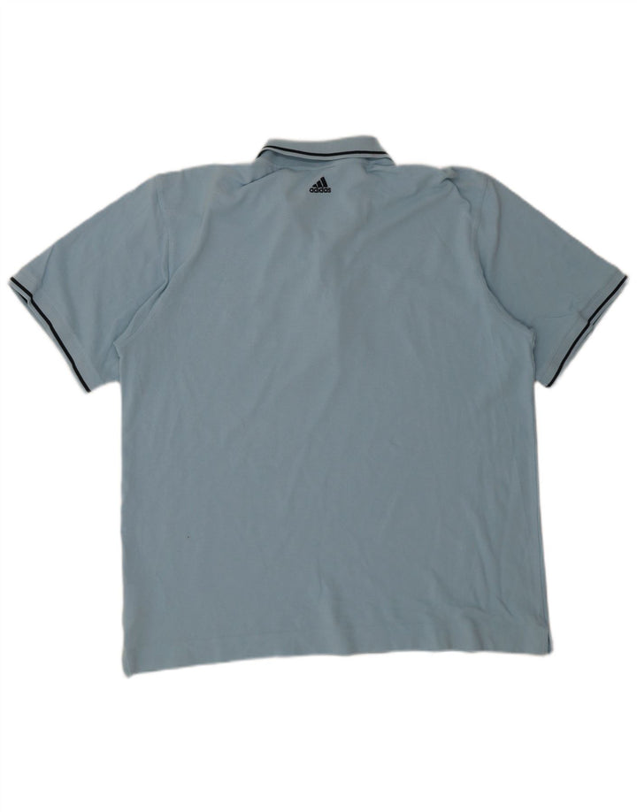 Adidas Polo Shirt til mænd 2XL Blå Bomuld