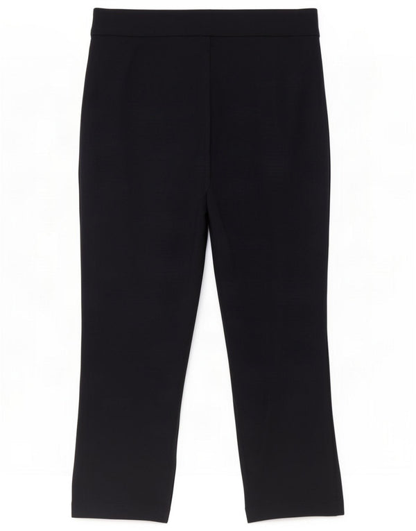 Marks & Spencer Dame Capri Bukser UK 14 Large W32 L22 Navy Blue Viscose