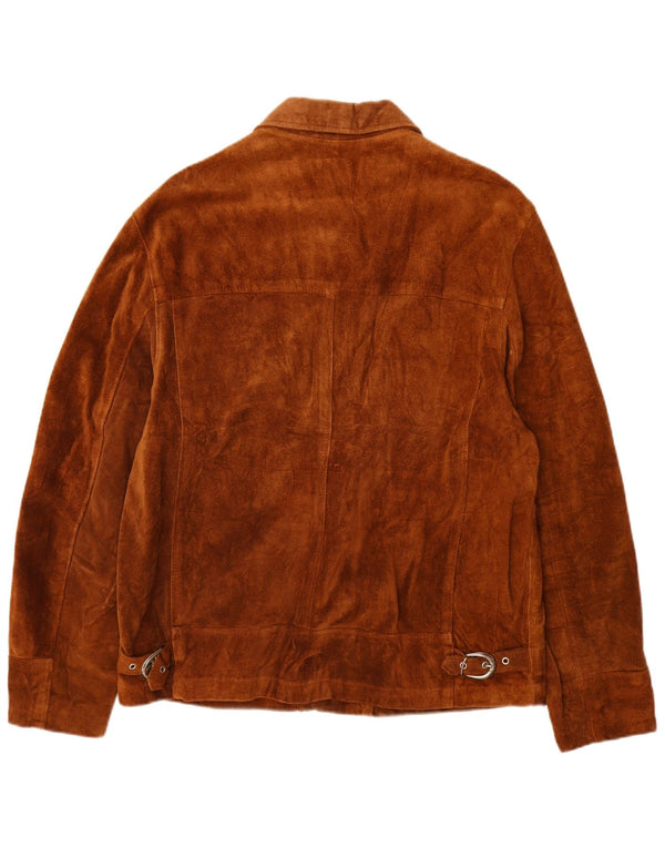 PACIFIC AIR FORCES Herre ruskindsjakke IT 52 XL Brunt Læder