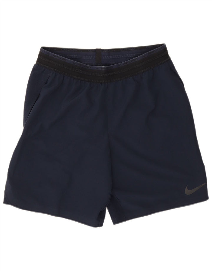 Nike Herre Dri Fit Sportshorts Medium Marineblå Colourblock Polyester