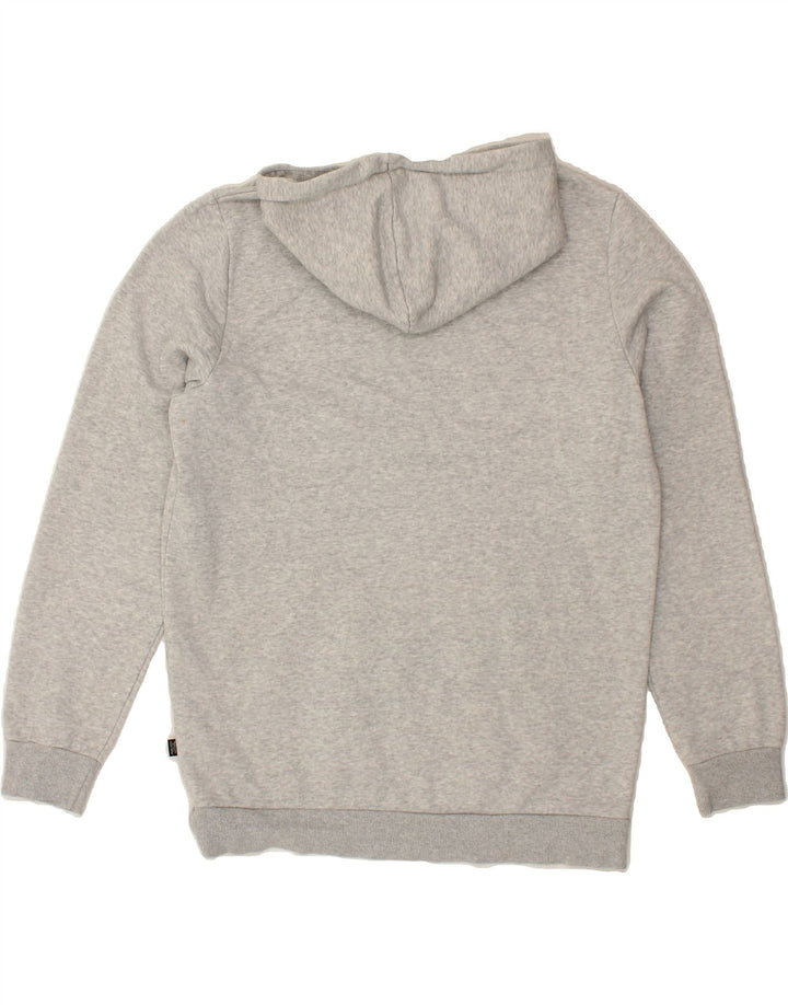 PUMA Womens Graphic Hoodie Jumper UK 14 Medium Grey Cotton Vintage Puma and Second-Hand Puma from Messina Hembry 