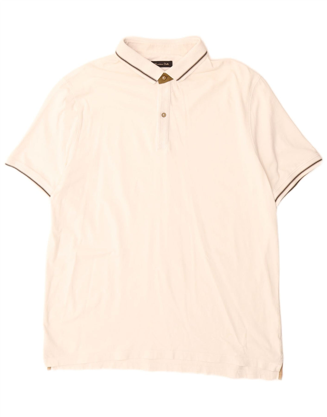 Massimo Dutti Herre Polo Shirt 2XL Off White