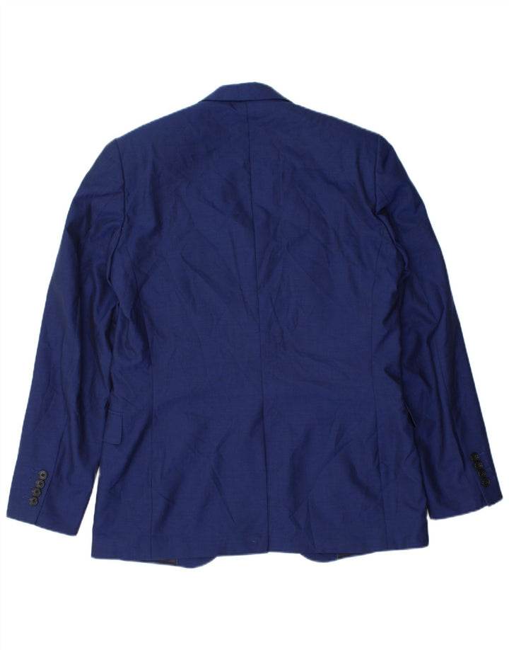 Reiss Herre 1 Knap Blazer Jacket UK 40 Large Blue Wool