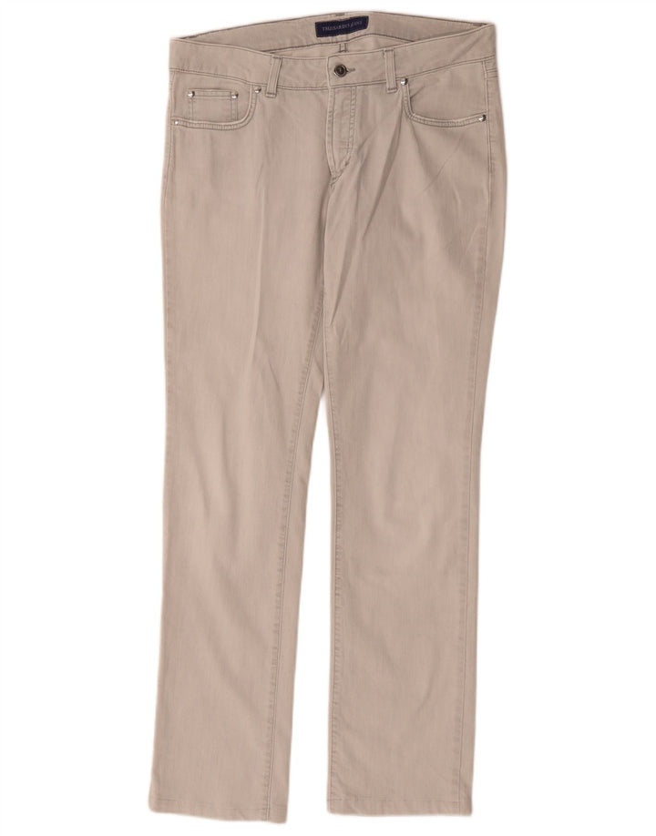 Trussardi Dame Slim Jeans W30 L30 Grå Bomuld