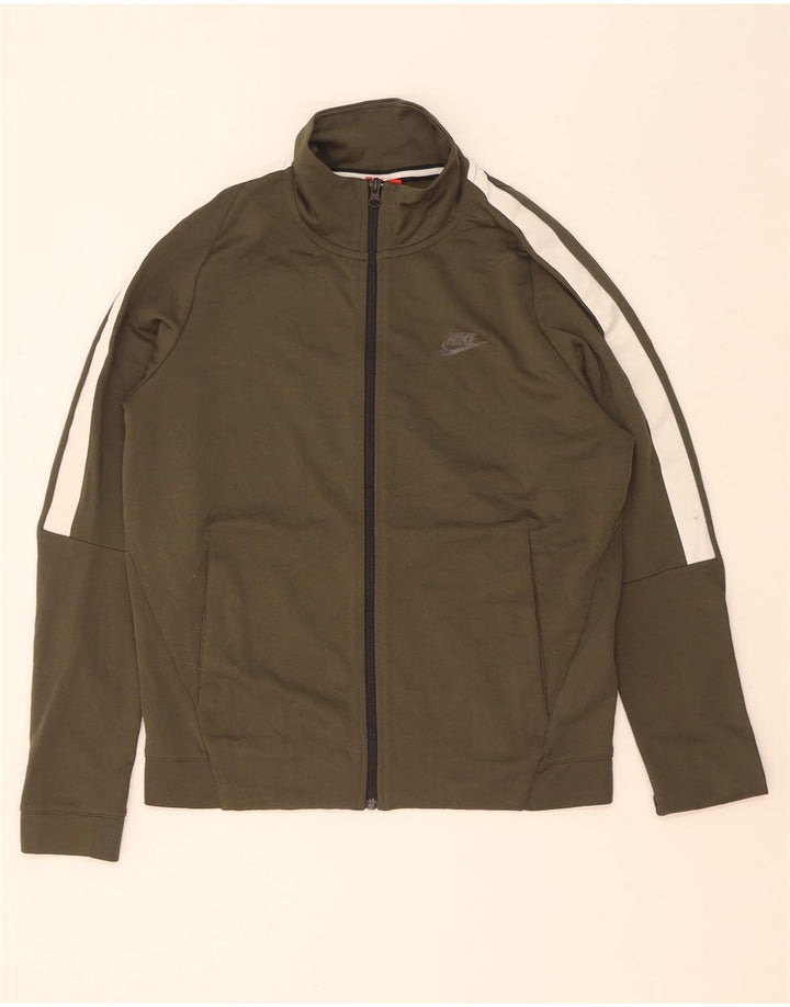 Nike Træningsdragt til mænd Topjakke Medium Khaki Colourblock Bomuld