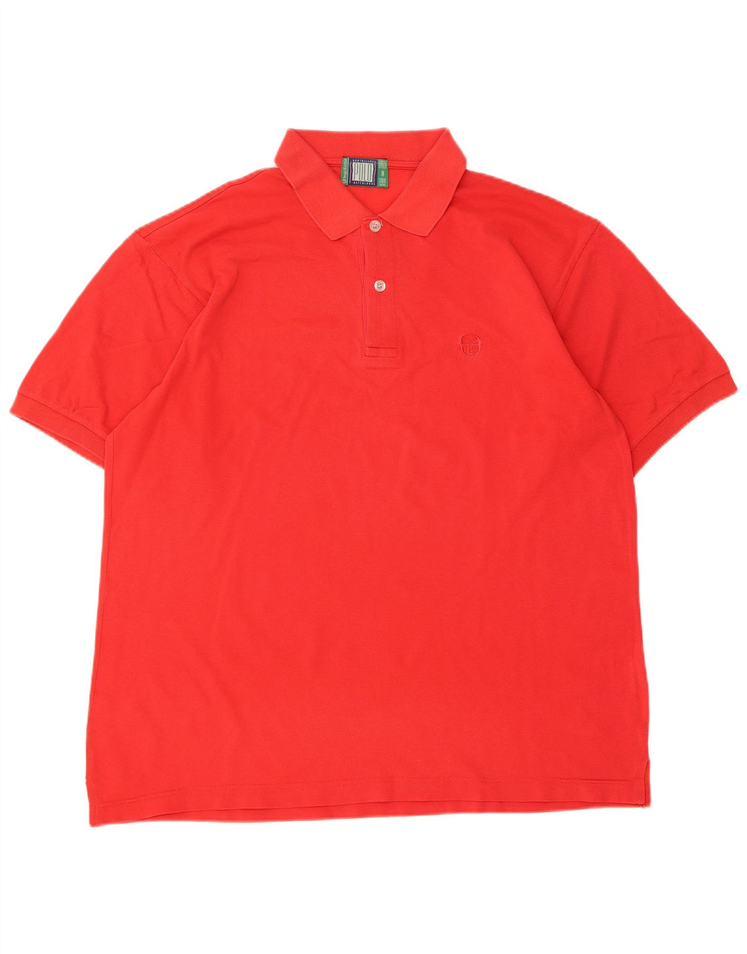Sergio Tacchini herre polo skjorte stor rød bomuld