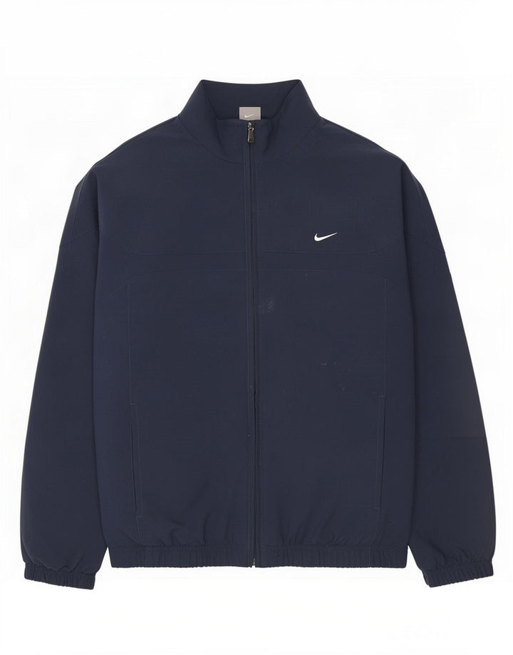 Nike Træningsdragt til mænd, topjakke UK 38/40 Medium Navy Blue Polyester