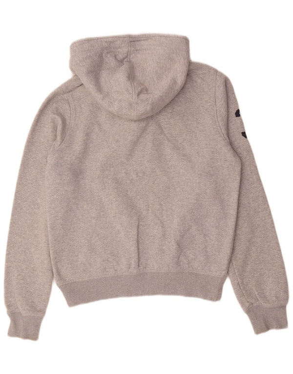 Tommy Hilfiger Herre Grafisk Button Neck Hættetrøje Jumper Small Grey Flecked