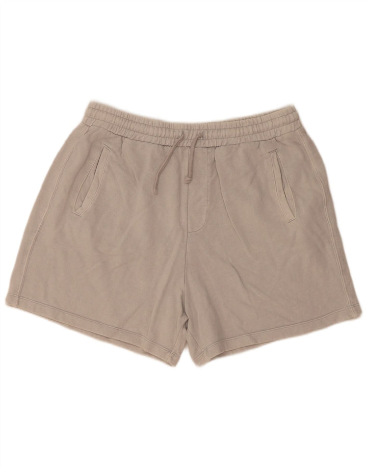 Zara Herre Sportshorts Stor Grå Bomuld