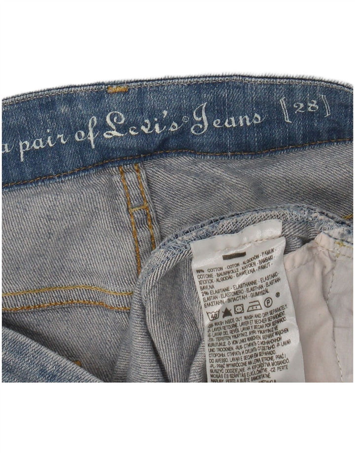 LEVI'S denimshorts til kvinder W28 Mellemblå bomuld