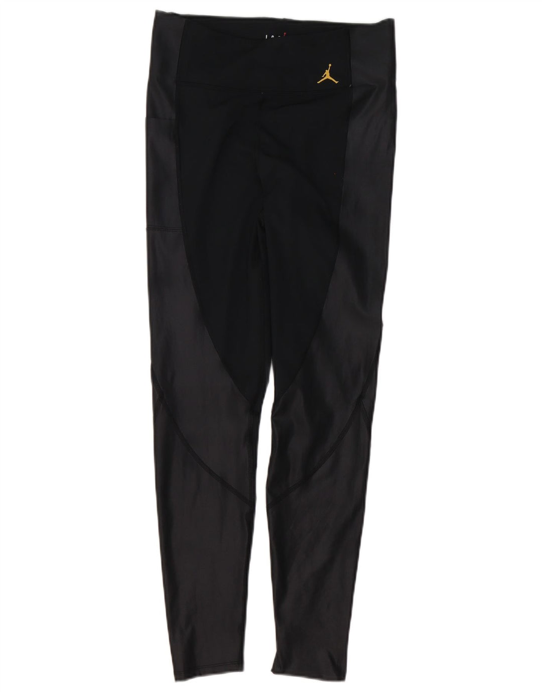 Jordan Womens Tight Fit Leggings UK 12 Medium Black Colourblock Polyester