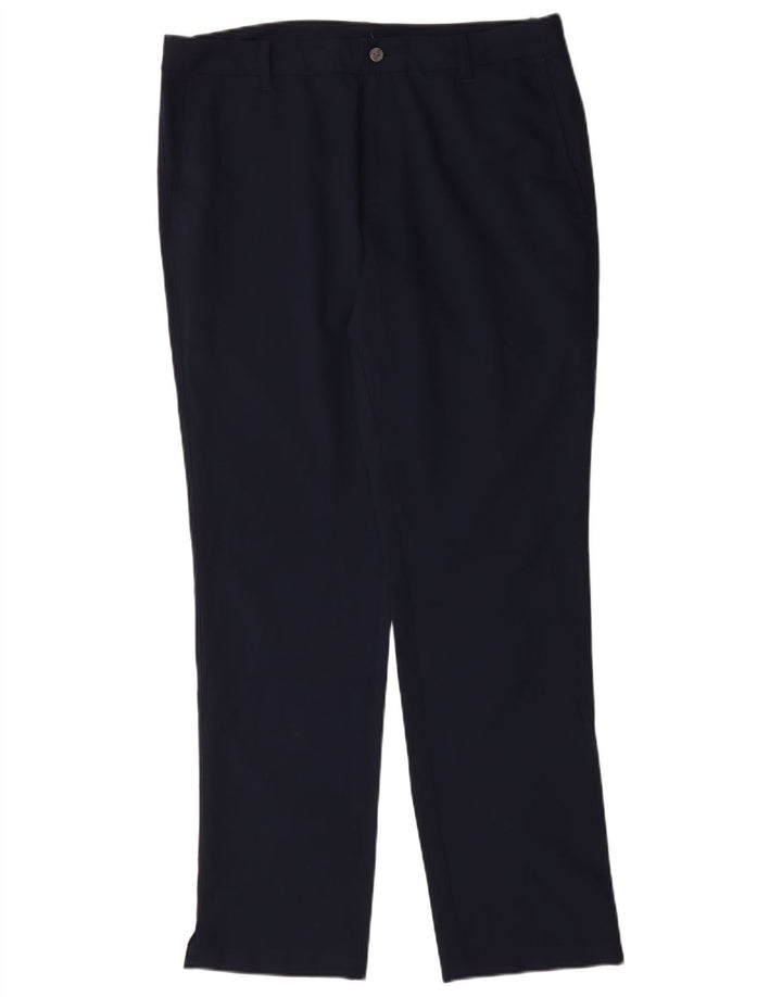 Puma Lige Chino-bukser til mænd W34 L32 Marineblå polyester