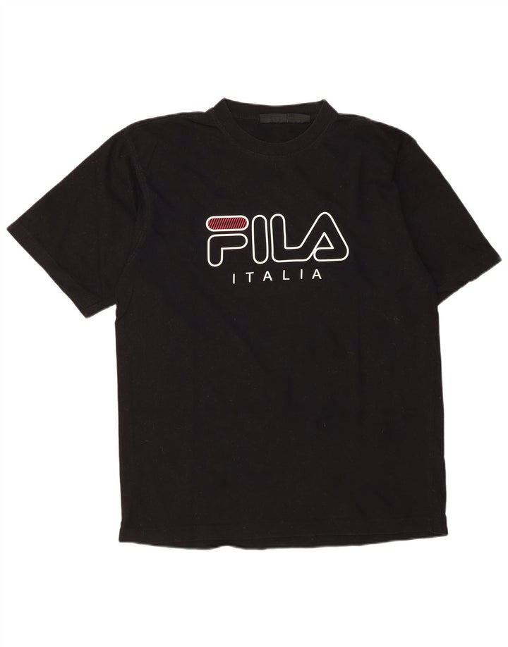 Fila Herre Grafisk T-Shirt Top Stor Sort