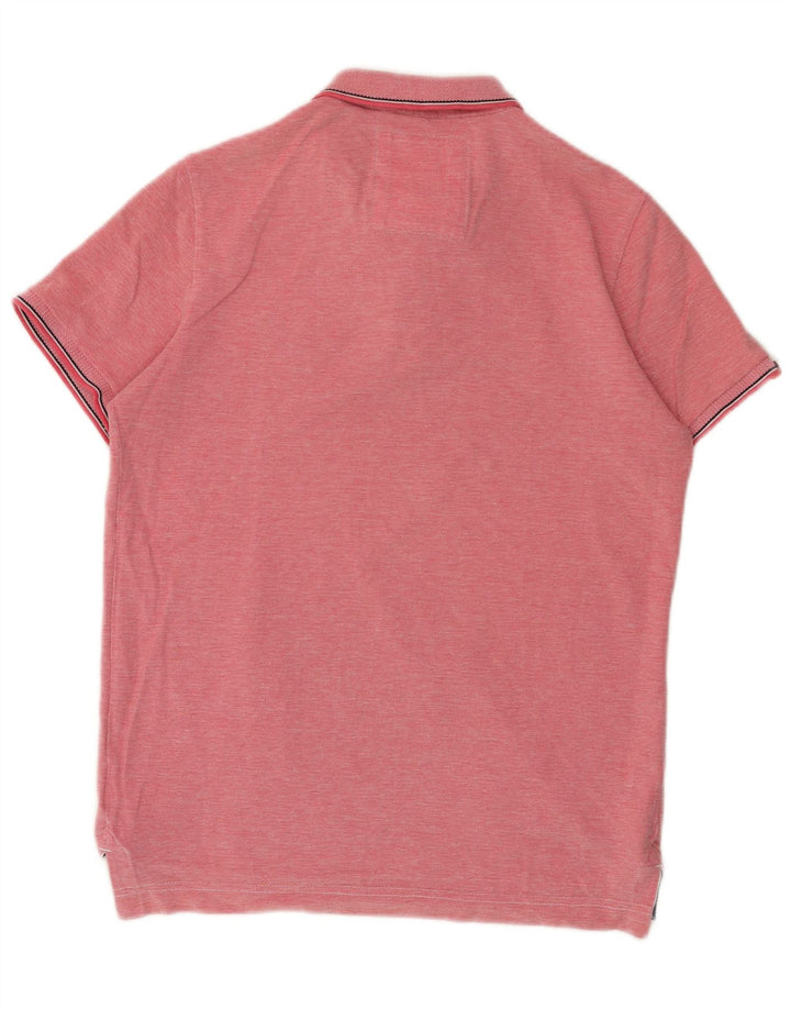 Superdry Poloshirt til mænd Medium Pink Flecked Bomuld