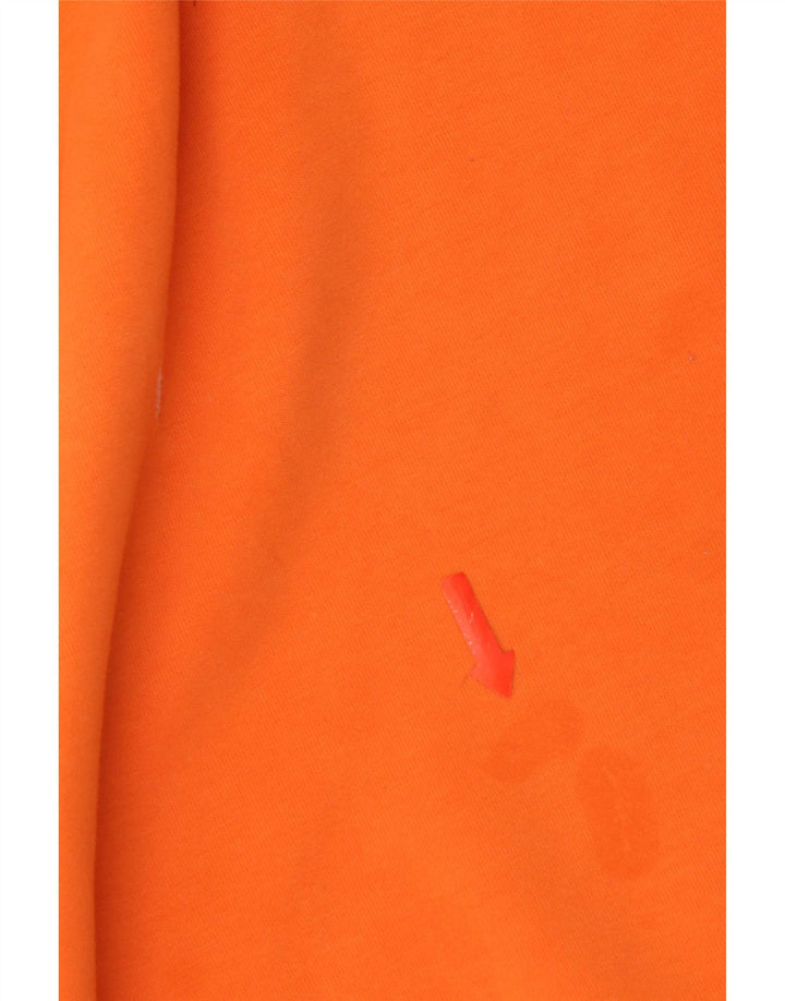 Polo Ralph Lauren Dame Oversized Sweatshirt Jumper UK 14 Medium Orange