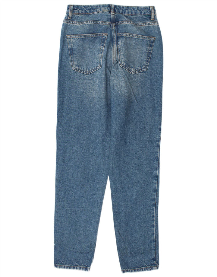 Topshop Dame Mom Tapered Jeans W26 L32 Blå Polyester