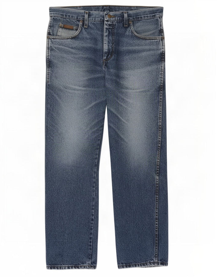 Wrangler Straight Jeans til mænd W34 L29 Blå