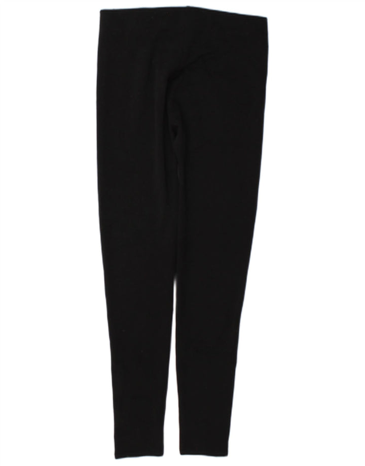 Zara Womens Leggings UK 14 Large Black Polyester