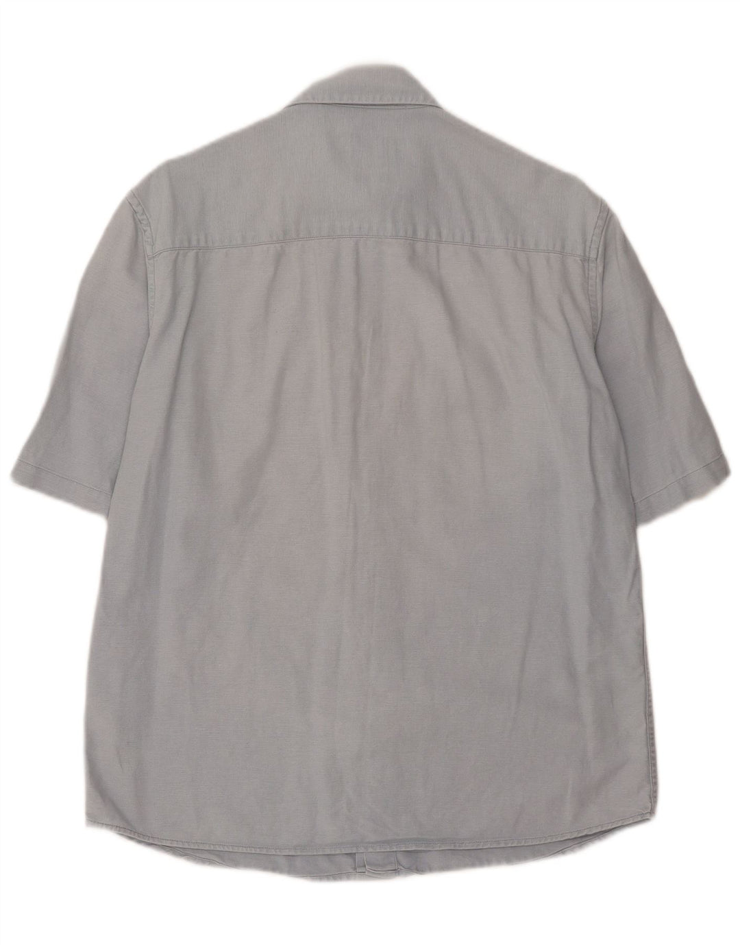 ZARA Mens Relaxed Fit Short Sleeve Shirt Small Blue Cotton