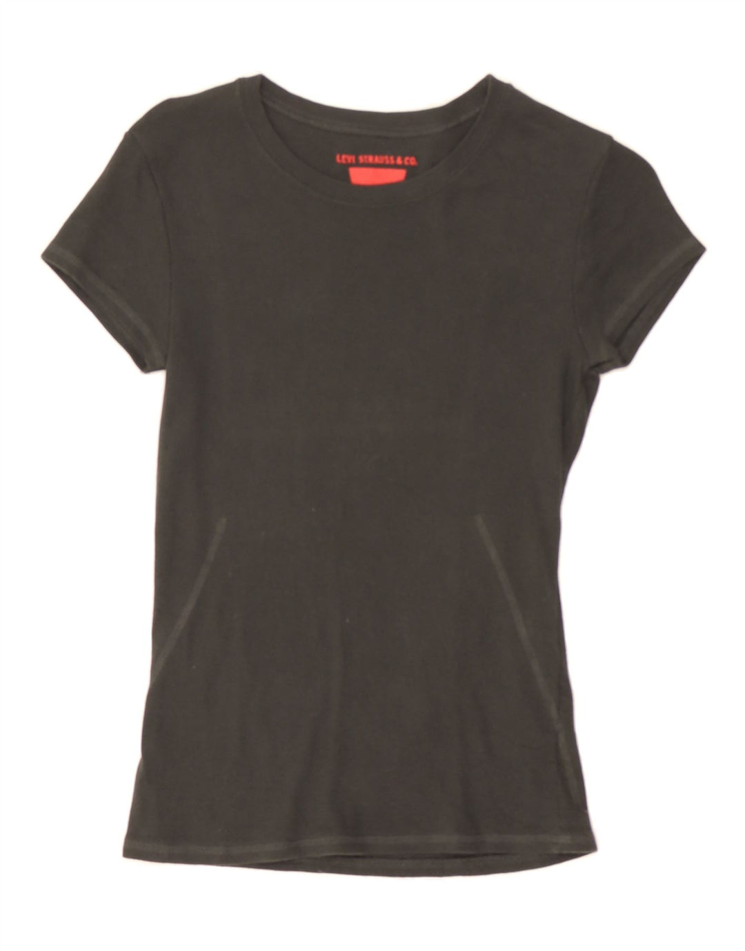 LEVI'S Womens T-Shirt Top UK 10 Small Black Vintage Levi's and Second-Hand Levi's from Messina Hembry 