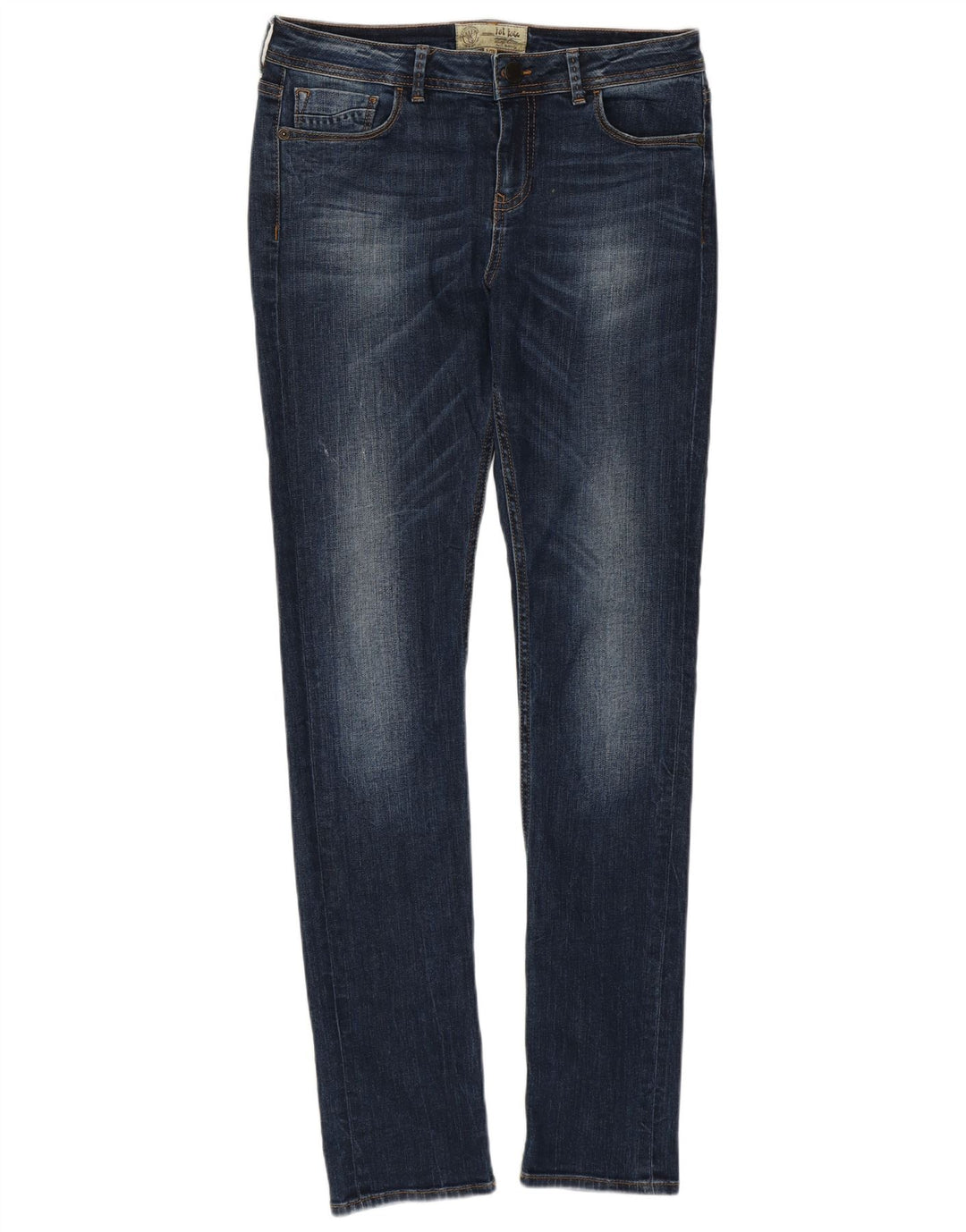 Fat Face Dame Slim Jeans UK 10 Small W30 L31 Blue Cotton