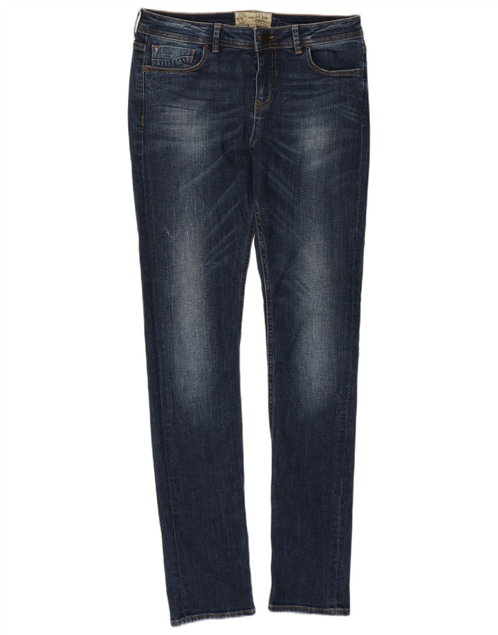 Fat Face Dame Slim Jeans UK 10 Small W30 L31 Blue Cotton