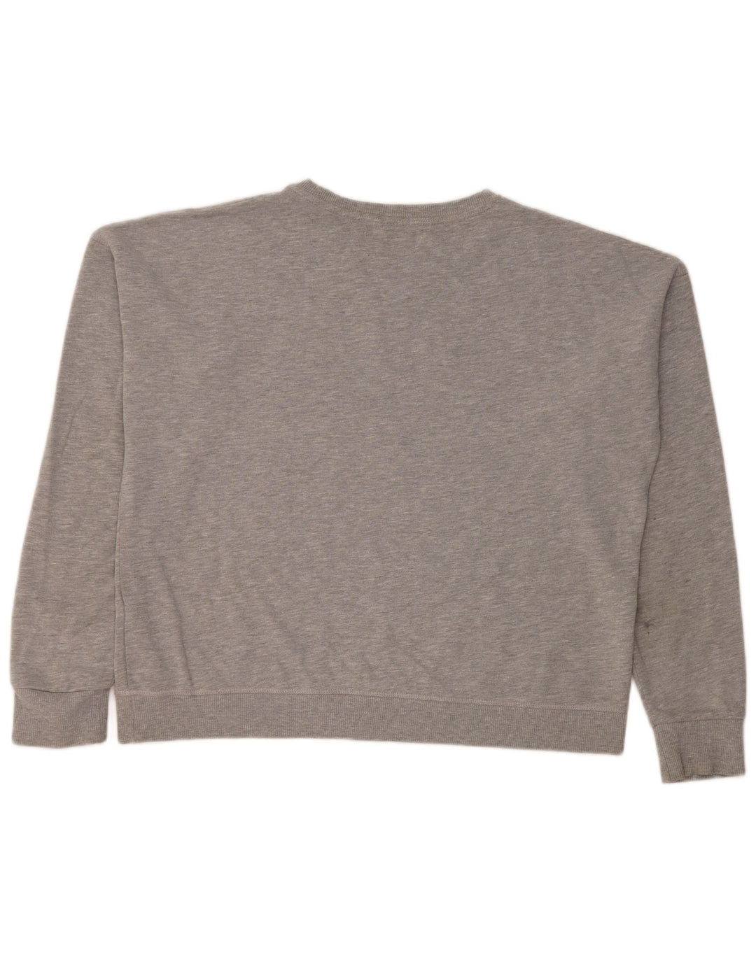 Superdry Womens Grafisk Oversized Sweatshirt Jumper UK 16 Stor Grå Bomuld