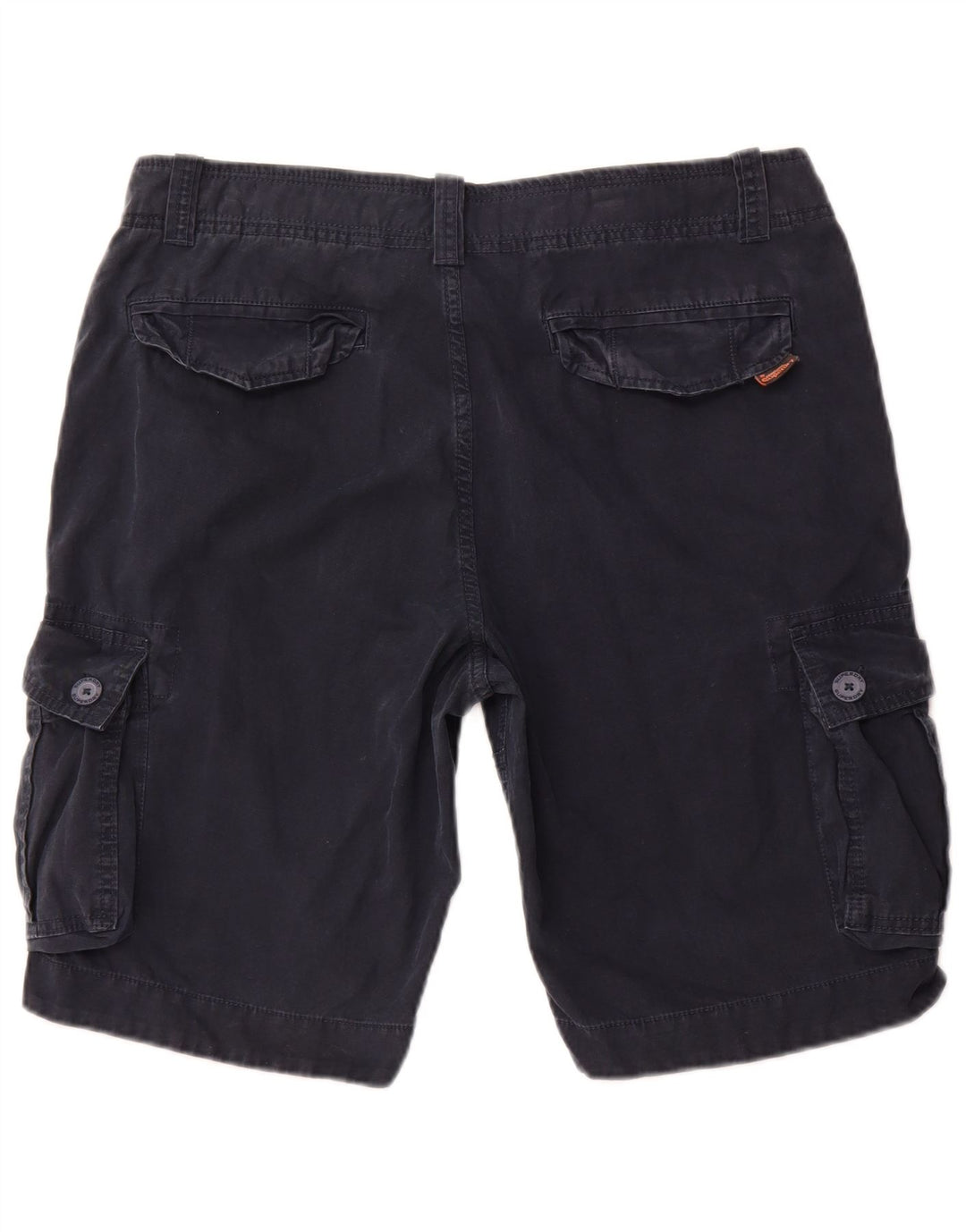SUPERDRY Herre Cargo Shorts XL W38 Marineblå Bomuld