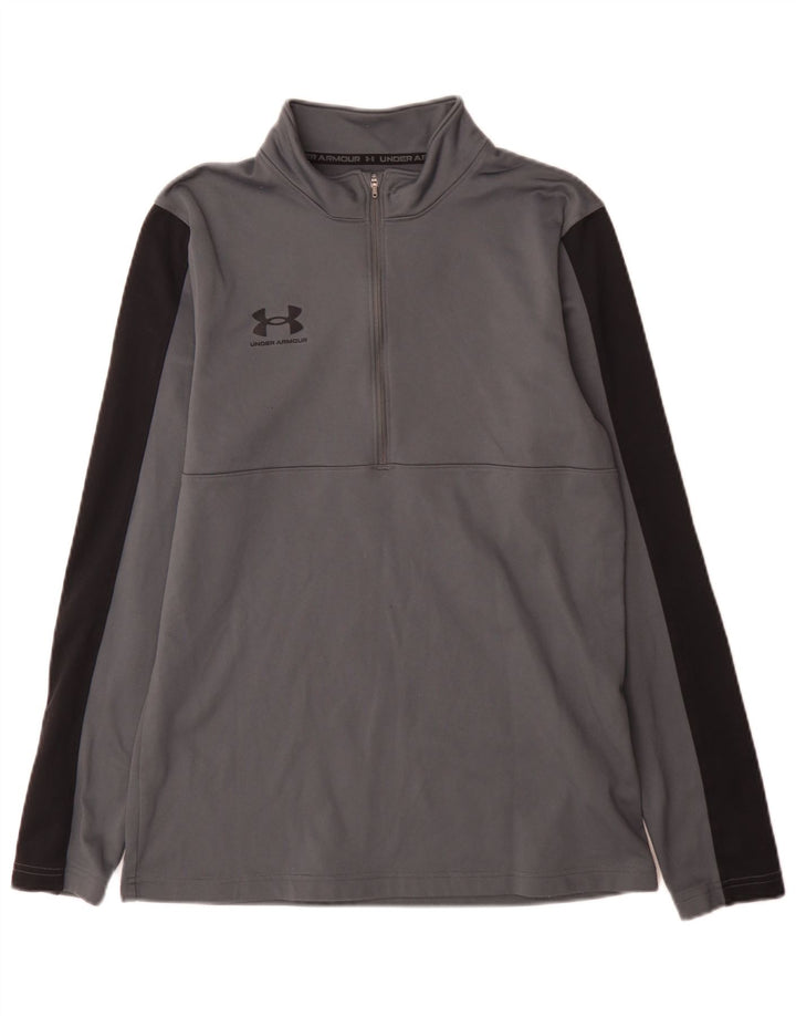 Under Armour Dame lynlåshals Regular Fit Top Langærmet Medium Grey Sports