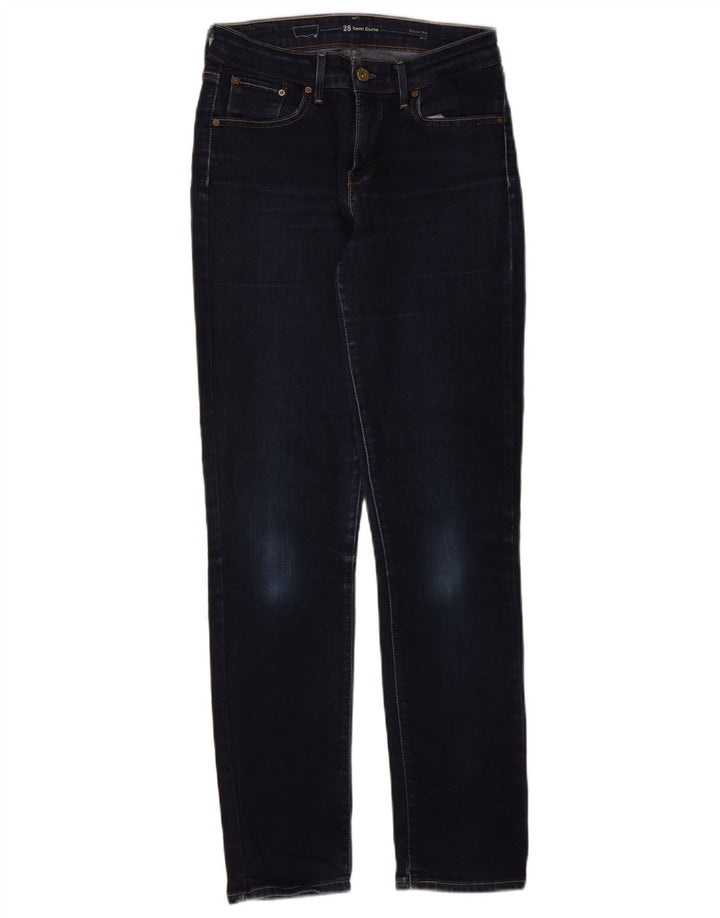 Levi's Slim Jeans til kvinder W28 L32 Marineblå bomuld