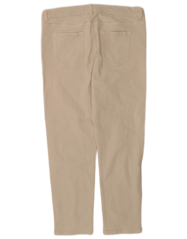 Marks & Spencer Dame Relaxed Fit Slim Jeans UK 14 Large W34 L26 Beige