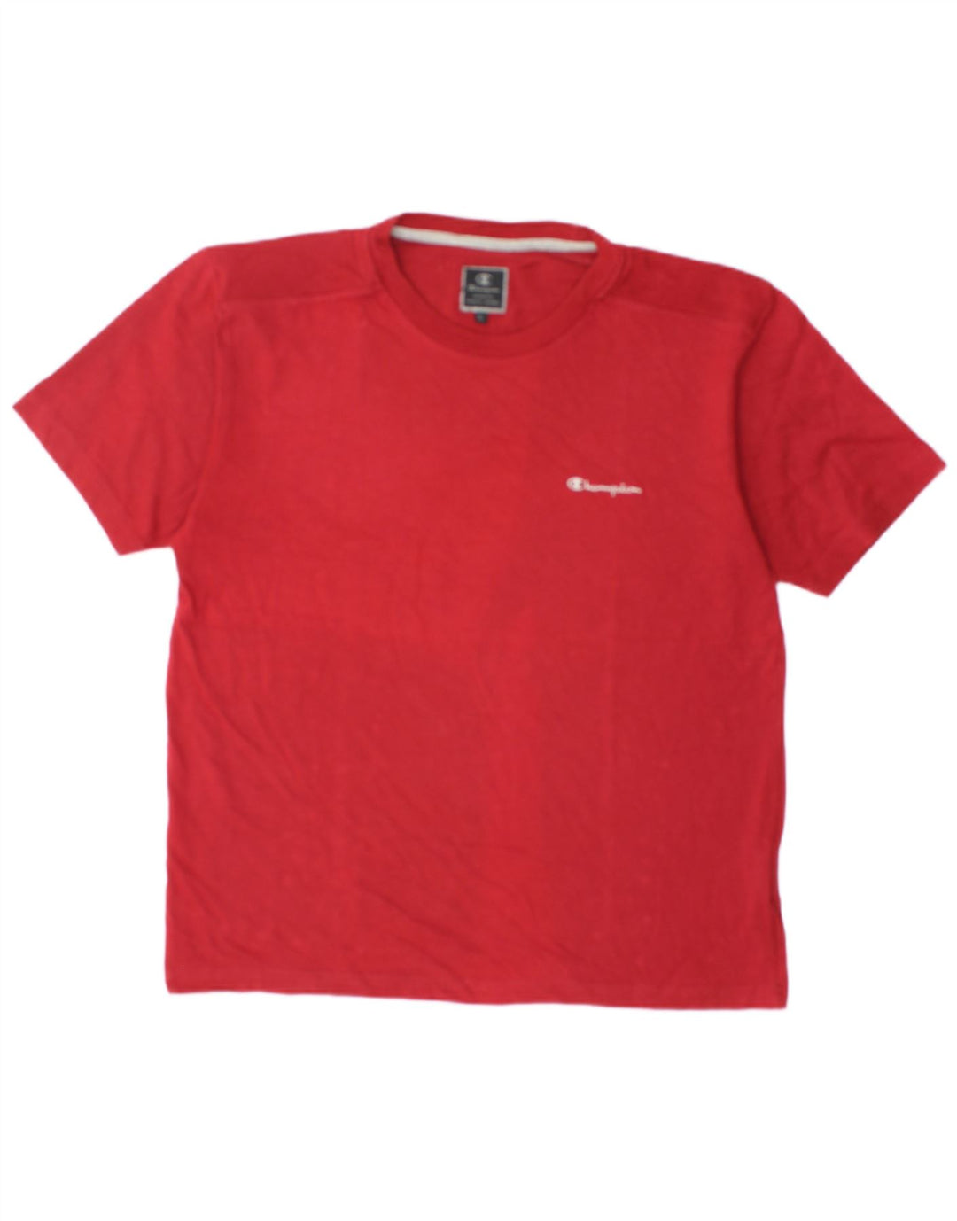 Champion Herre T-Shirt Top Stor Rød Bomuld