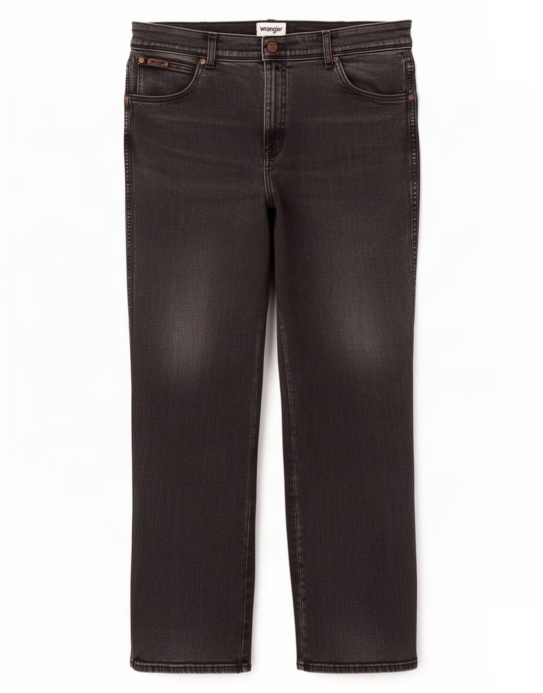 Wrangler Herre Texas Straight Jeans W40 L32 Grå Bomuld