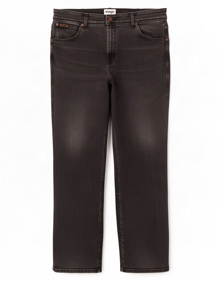 Wrangler Herre Texas Straight Jeans W40 L32 Grå Bomuld