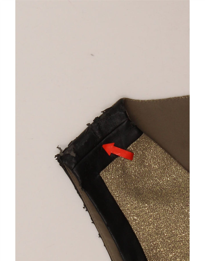 Dkny Dame Ærmeløs A-Line Kjole US 6 Medium Gold Flecked Viscose