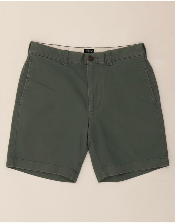 J. Crew Chino Shorts til mænd W28 Små grønt bomuld